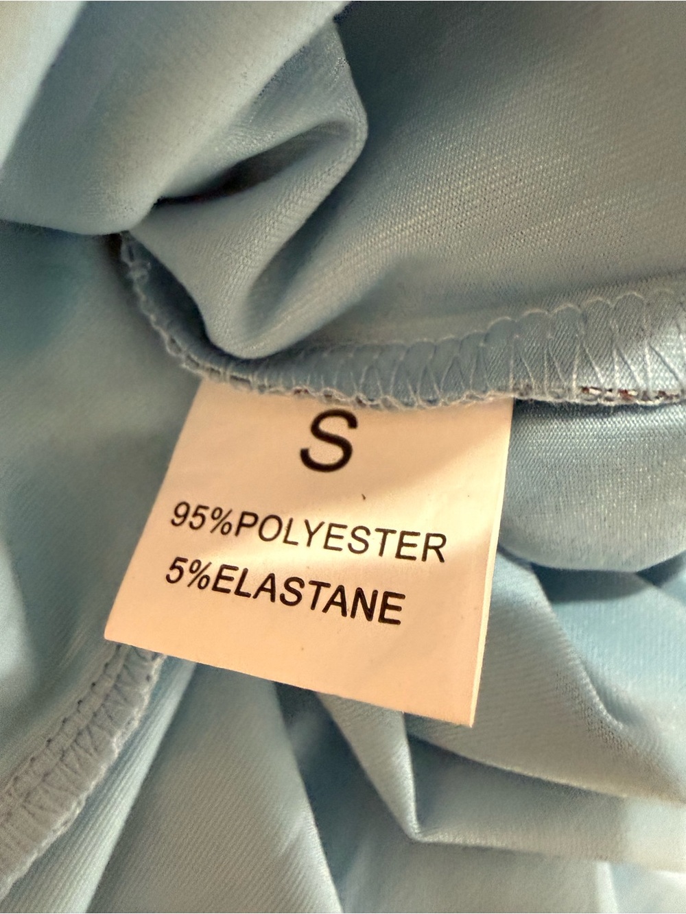 Sky Blue Tie-Dye High-Low Ruffle Dress - Picture 7 of 7